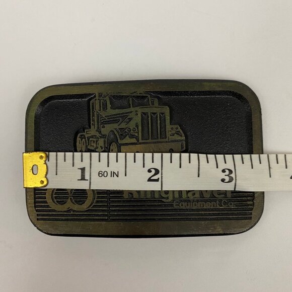 DynaBuckle Ringhaver Equipment Co Semi Truck Cab Belt Buckle SemiTruck Driver - Picture 10 of 10